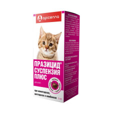 ПРАЗИЦИД ПЛЮС суспензия антигельминтнaя д/котят, 1мл/1кг, фл.5мл