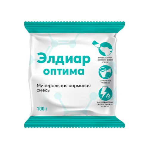 Кормовая смесь  для телят ЭЛДИАР ОПТИМА 100 г Коробка 20 шт.