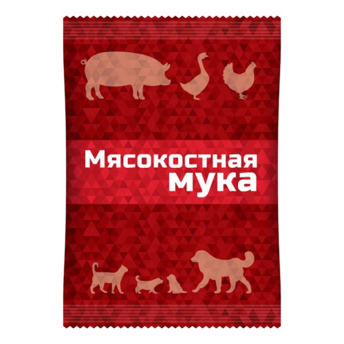 Мука мясокостная для кормления свиней, птицы 600 г