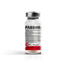 Вакцина д/кроликов Раббивак-В, сухая 1фл/10д Миксоматоз