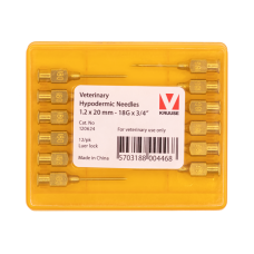 Игла многоразовая KRUUSE-Vet, 1,2х20 мм (18Gх3/4