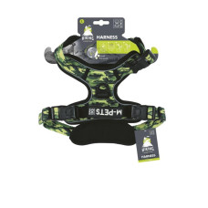 M-PETS Шлейка Hiking, размер L, длина шеи 45-70 см, длина груди 45-95 см, ширина 25 мм, цвет камуфляж
