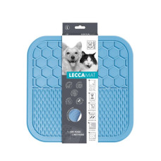 M-PETS Лизательный коврик для домашних животных, голубой, размер L, 30x30x1 см, цвет голубой