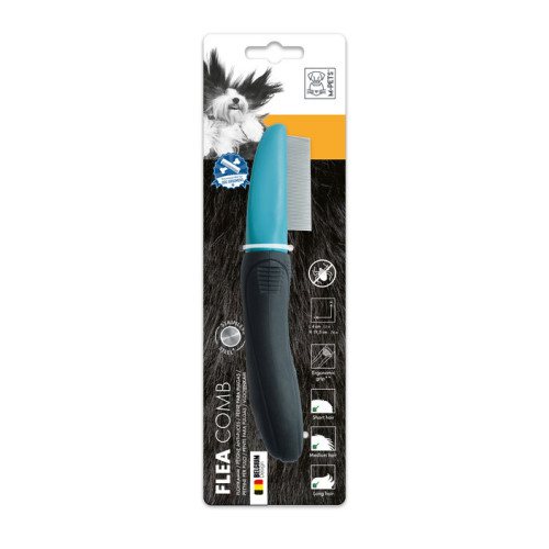 M-PETS Расческа противоблошинная, 19,5 см