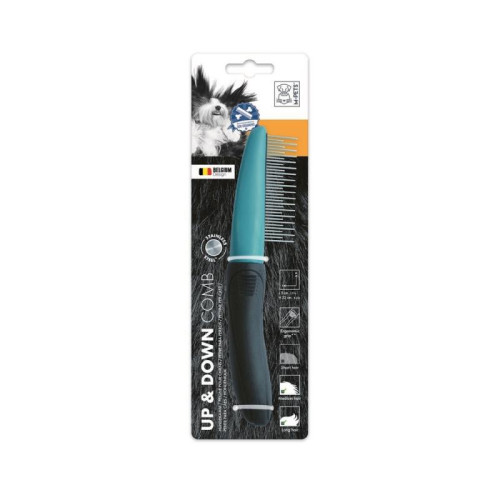M-PETS Расческа с короткими и длинными зубцами, 22 см