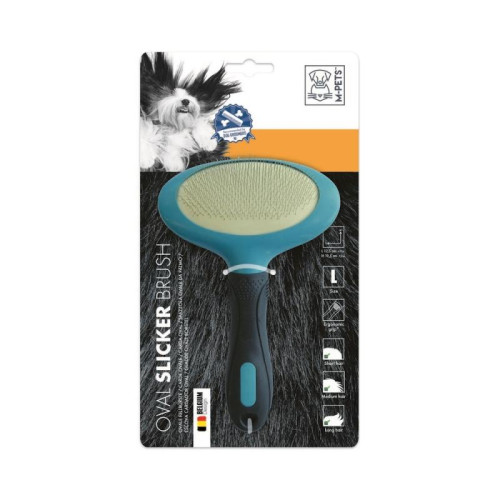 M-PETS Щетка-сликер (пуходерка) Slicker Brush OVAL, овальная, размер L, 12,5х19,5 см