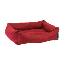STORYTAILS Лежанка MUSHU прямоугольная из велюра, красный рубин, S 60х50х19 см