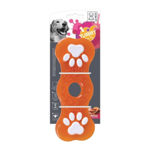 M-PETS Игрушка для собак Ямми, вкус бекона, нейлон 20,3х8,1х2,6 см