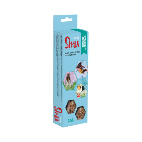 Зерновые палочки для грызунов Snax Daily с витаминами и минералами, 2 шт.,100 г