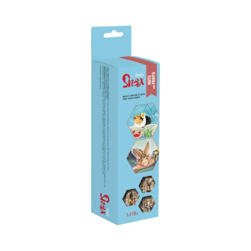 Зерновые палочки для грызунов Snax Daily с орехами, 1 шт., 110 г