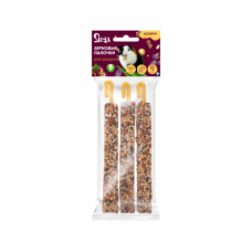 Зерновые палочки для грызунов Snax ассорти (витамины и минералы, люцерна, орех), 3 шт., 75 г