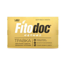 Fitodoc, травка для кошек и других домашних питомцев, лоток, 100 г 