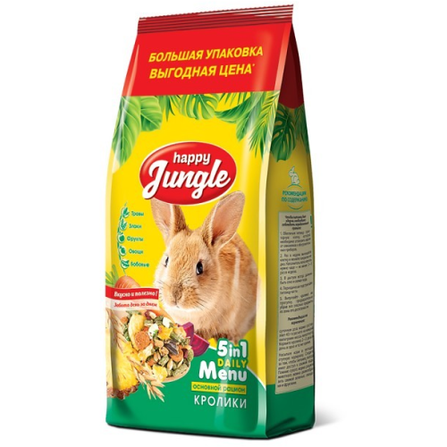 Корм Happy Jungle для кроликов, 900 г 
