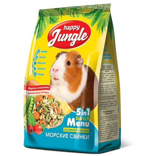 Корм Happy Jungle для морских свинок, 400 г 