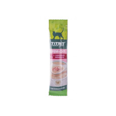 Крем-суп TitBit с кусочками телятины для кошек, 10 г