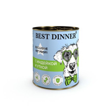 Бест Диннер консервы для собак Hypoallergenic Exclusive Vet Profi, с индейкой и уткой, 340 г