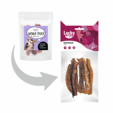 Лакомство для собак Lucky bits баранья трахея, 40 г