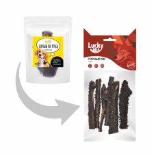Лакомство для собак Lucky bits горный як рубец, 40 г