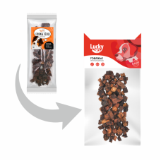 Лакомство для собак Lucky bits легкое говяжье для дрессуры, 100 г