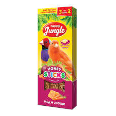Палочки Happy Jungle для птиц канареек и экзотов, 3 шт.