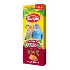 Палочки Happy Jungle для птиц мед и орехи, 3 шт.