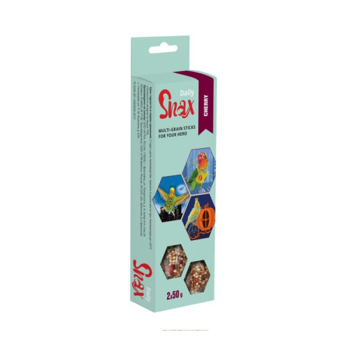 Зерновые палочки для птиц Snax Daily с вишней, 2 шт., 100 г