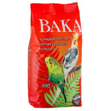Вака кормовая смесь для мелких и средних попугаев, 500 г