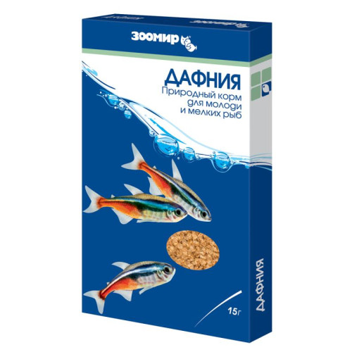 ДАФНИЯ природный корм для мелких рыб, 15 г