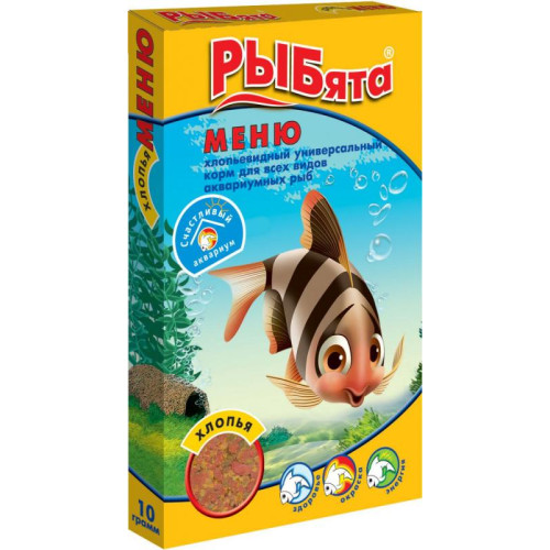 РЫБята меню хлопья+сюрприз 10 г