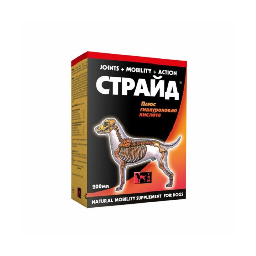 STRIDE PLUS, кормовая добавка для лечения и профилактики заболеваний суставов для собак, 200 мл