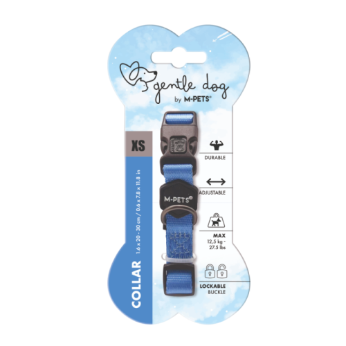 Ошейник для собак GENTLE DOG XS 20-30 см синий MPets 
