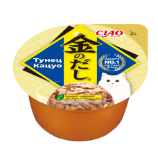 INABA CIAO Влажный корм для кошек Kinnodashi cup Тунец Кацуо конс. 70г 