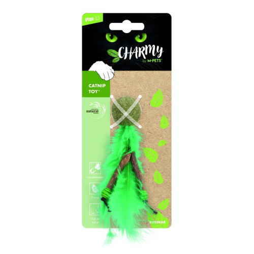  Игрушка для кошек с кошачьей мятой CHARMY зеленая