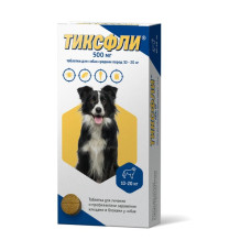ТИКСФЛИ 500 мг, таблетки для собак средних пород 10-20 кг,   1