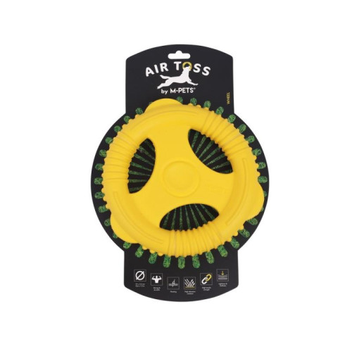 M-PETS Игрушка для собак AIR TOSS Кольцо. диаметр 22 см, цвет жёлтый
