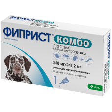 Фиприст Комбо для собак 20-40 кг, капли на холку, 2,68 мл, № 1