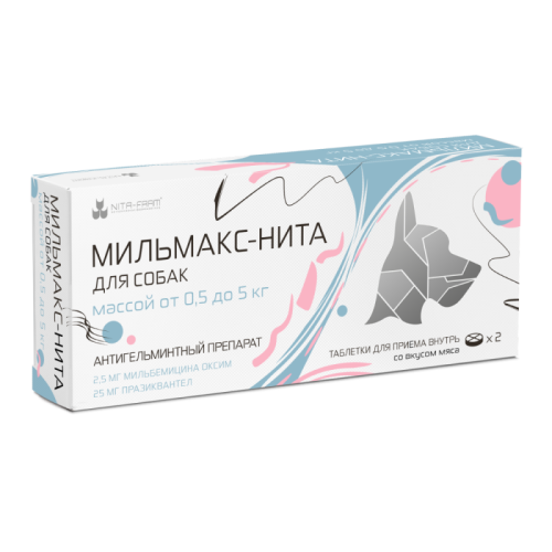 Мильмакс-Нита для собак весом 0,5-5 кг, №2 