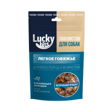 Лакомство сублимированное д/собак Lucky bits Легкое говяжье 30г Лаки битс