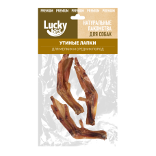 Лакомство для собак Lucky bits Утиные лапки 45 гр.