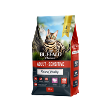 Mr.Buffalo  Сухой корм для кошек с чувствительным пищеварением с индейкой 10кг