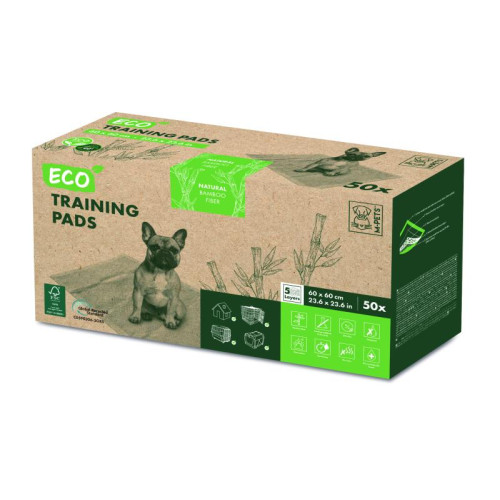 Пеленки M-Pets ECO из бамбукового волокна 60*60 50 шт/упак Mpets                               