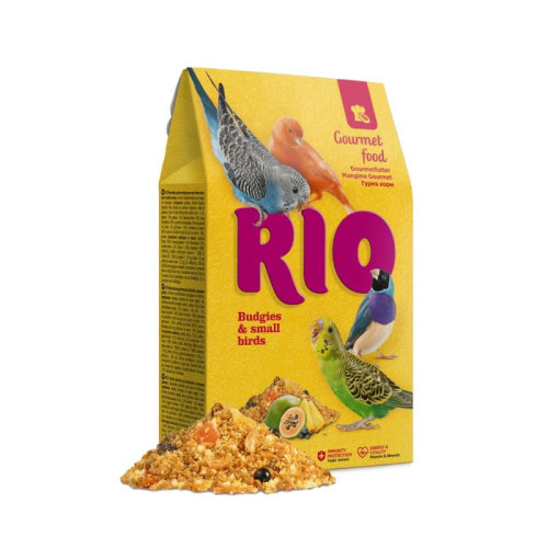 Корм RIO Гурмэ для волнистых попугайчиков и мелких птиц, 250 г