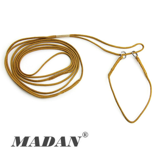 Ринговка-мартингал (MADAN) MSLSH-S-1 1 мм, 23 см, хлопковая, с зажимом, карамель
