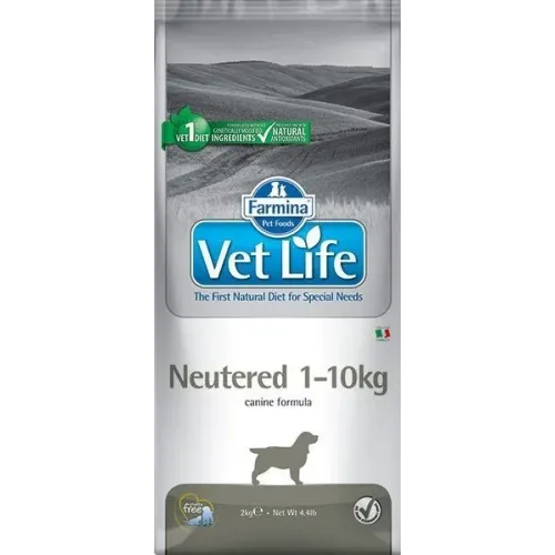 Farmina (Фармина) Vet Life Dog Neutered 2кг с курицей сухой для стерилизованных и кастрированных собак от 1-10кг (5053)