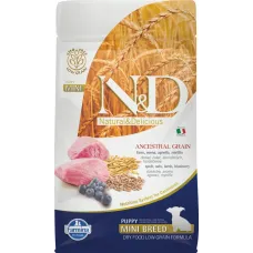 Farmina (Фармина) N&D Low Grain Ancestral Grain 0,8кг низкозерновой ягненок и черника сухой для щенков мелких пород (4022)