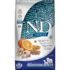 Farmina (Фармина) N&D Low Grain Dog Ocean Ancestral Grain 12кг сухой низкозерновой с треской и апельсином для собак средних и крупных пород (4152)