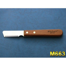 Нож (MADAN) M663 для триминга, средняя длина лезвия, 20 зубцов