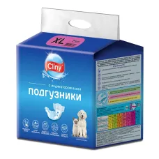 Подгузники (Cliny) XL 15-30 кг, 40-45см (7шт) для собак и кошек