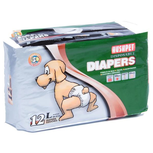 Подгузники (Hush Pet) для собак L 16-25кг уп.12шт