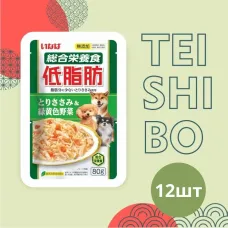 RD-03 Inaba Teishibo 0,08кг*12шт Куриное филе и овощи пауч для собак (Шоу-бокс)